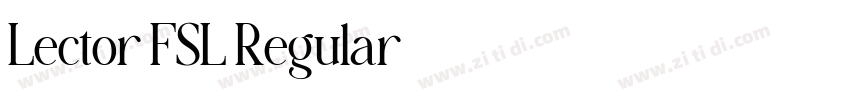 Lector FSL Regular字体转换